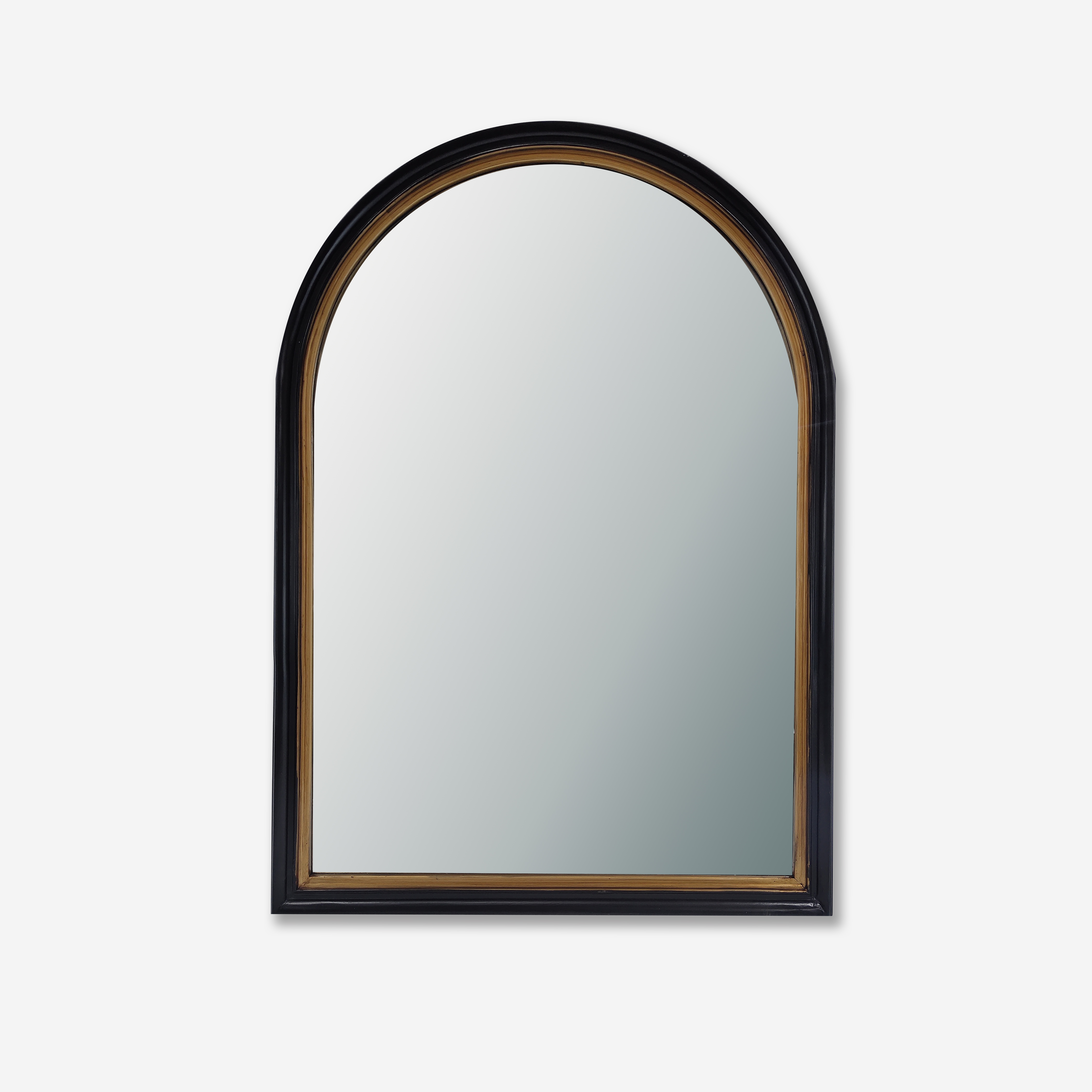 arched framed mirror